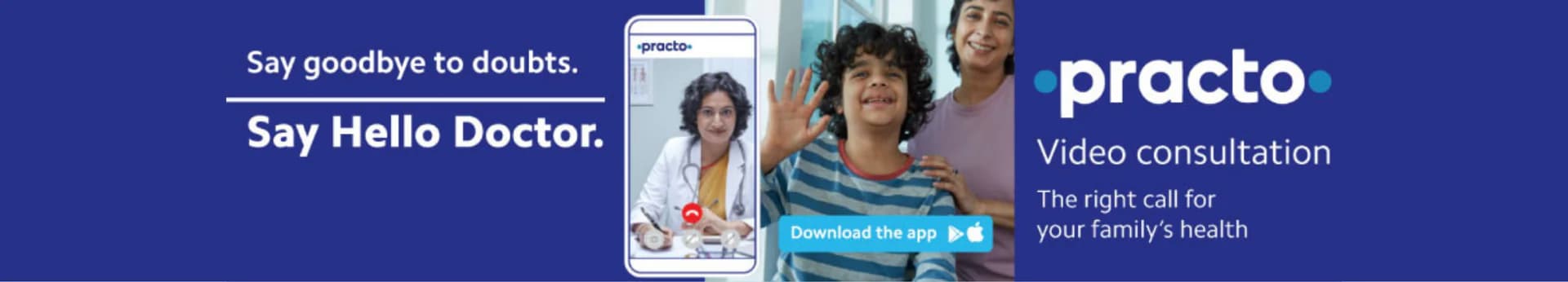 Practo company banner