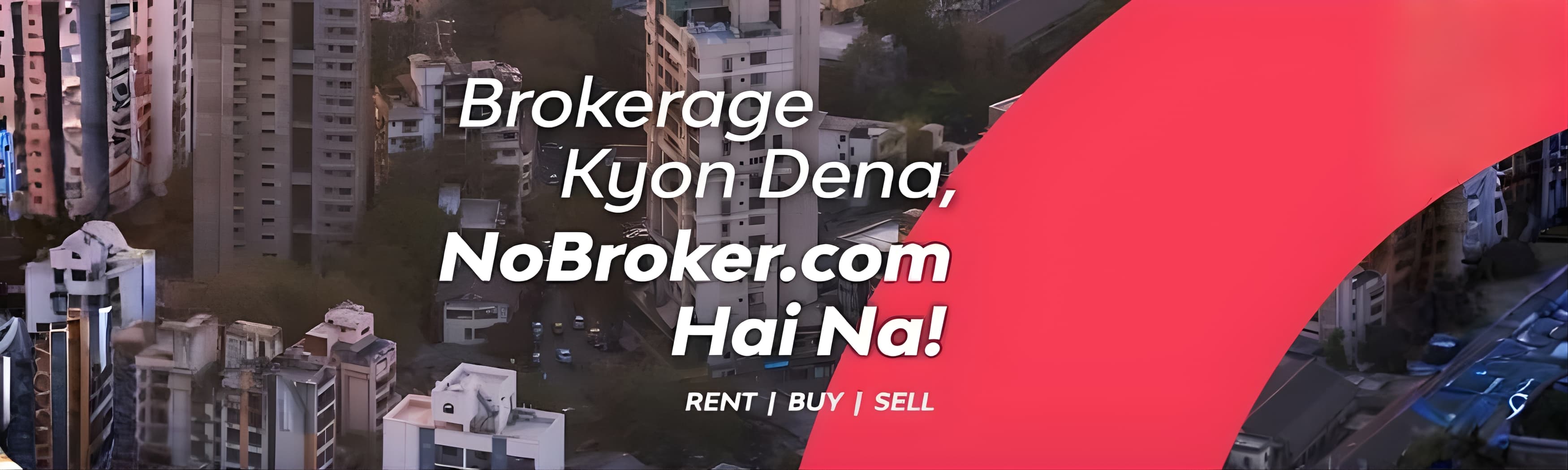 NoBroker company banner