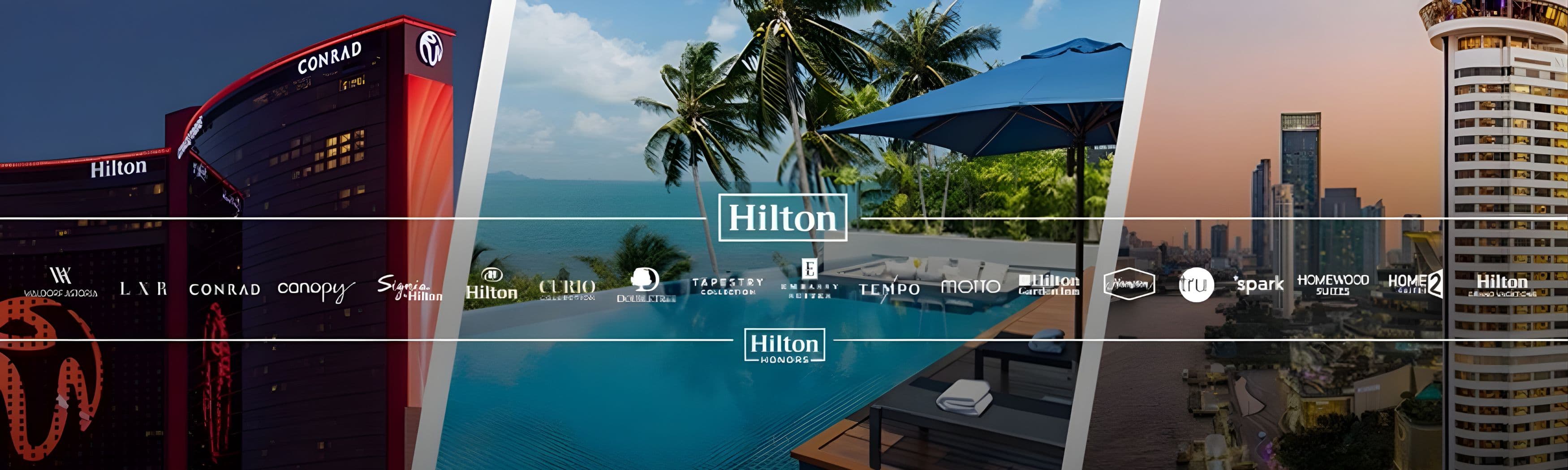 Hilton Hotels company banner